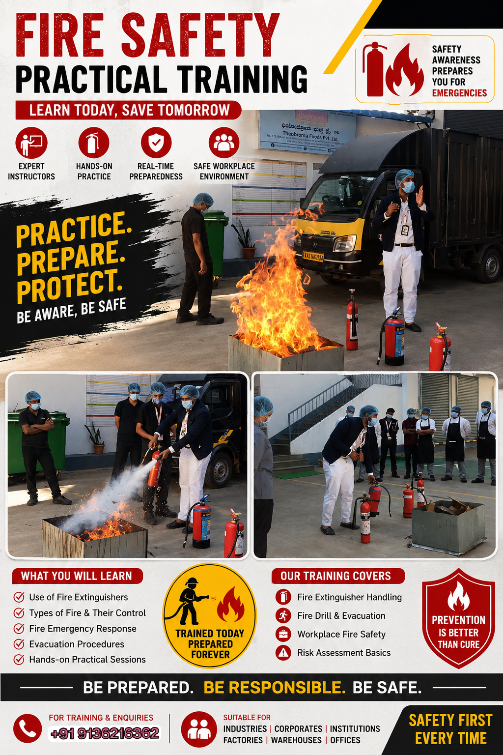 Minor Fire Fighting Training At 